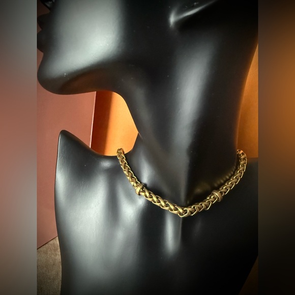 Napier Jewelry - Vintage Napier Gold-Tone Braided Necklace